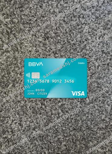Argentina BBVA Visa Debit Card photolook front